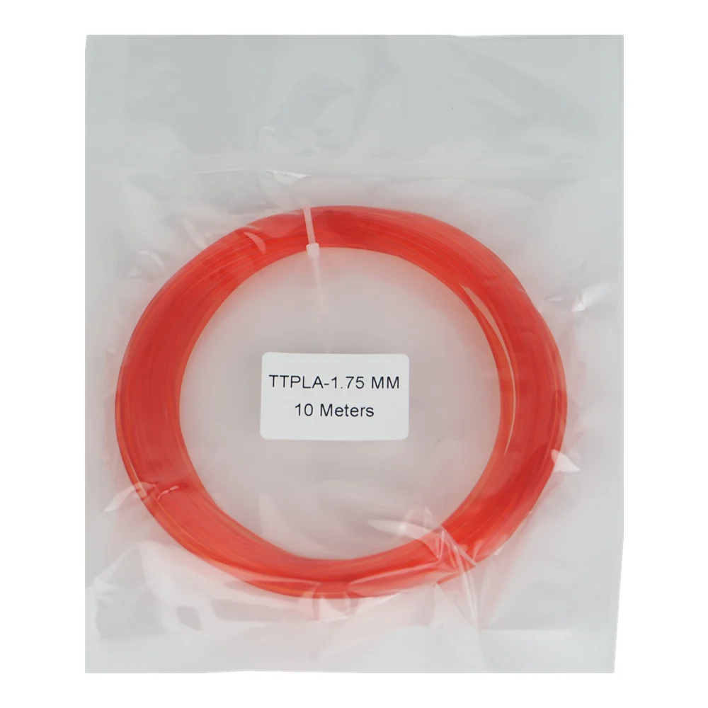 Translucent Red 1,75 мм 10 метров 30 г прозрачный образец PLA нити для 3D-принтера расходные материалы для печати материал ручки - Цвет: Translucent Red
