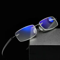ultralight reading glasses women men rimless resin frame classic high quality anti blu ray anti fatigue 1 2 3 to 4