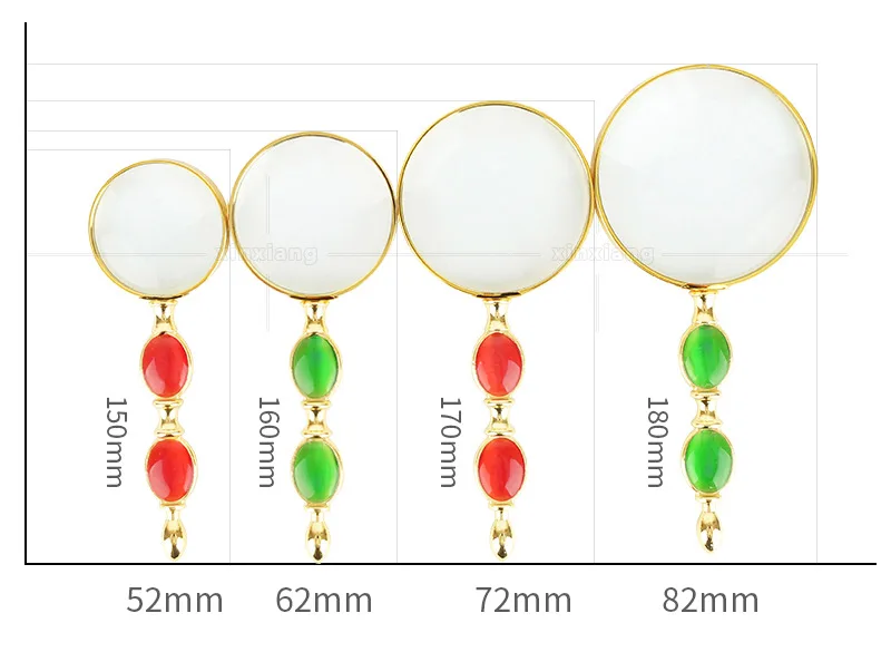 8x ручная двойная Нефритовая ручка высококачественное Подарочное увеличительное