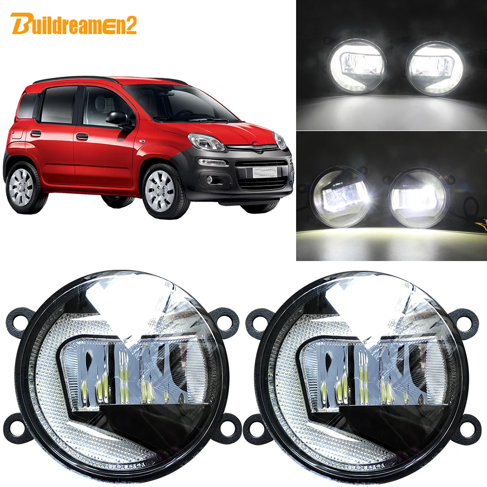 Buildreamen2 для Fiat Panda 2012 2013 Автомобильный светодиодный проектор туман светильник +