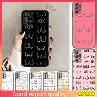 fashion beauty sexy boobs phone case hull for samsung galaxy a70 a50 a51 a71 a52 a40 a30 a31 a90 a20e 5g s black shell art cell