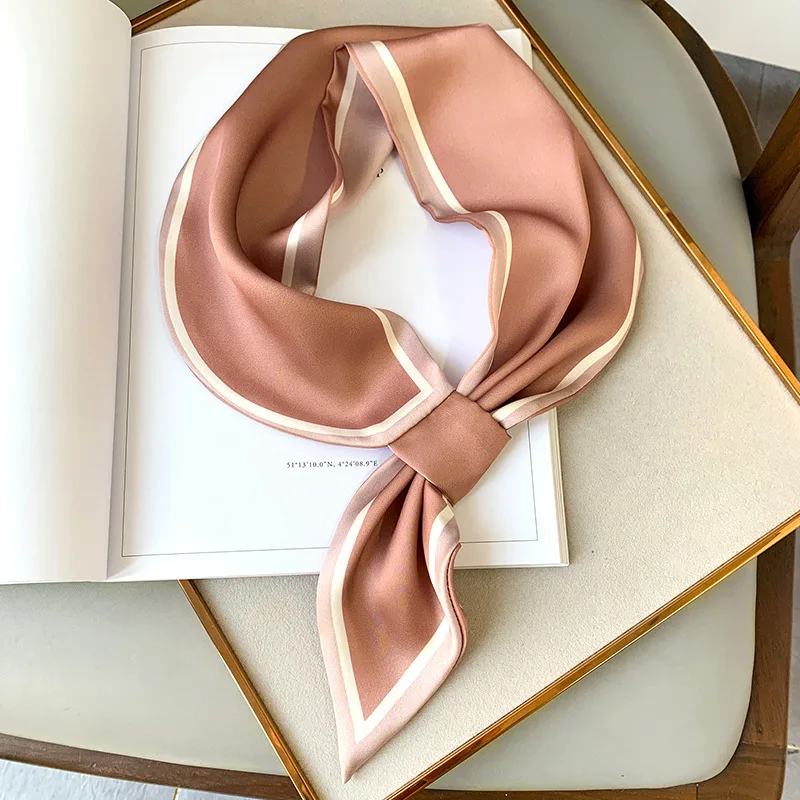 

2020 новый роскошный брендовый шелковый шарф маленькие женские шали и палантины модный принт для офиса маленькие хиджабы для волос шейный пл...