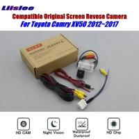 auto reverse rear view camera for toyota camry xv50 2012 2017 connect original monitor screen back up parking cam