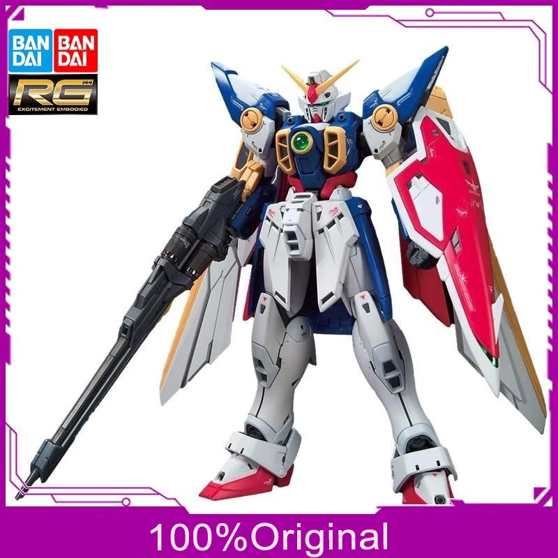 Bandai оригинальный комплект модели Аниме Gundam Rg 35 1/144 Xxxg-01w Wing Gunpla модель робота Diy