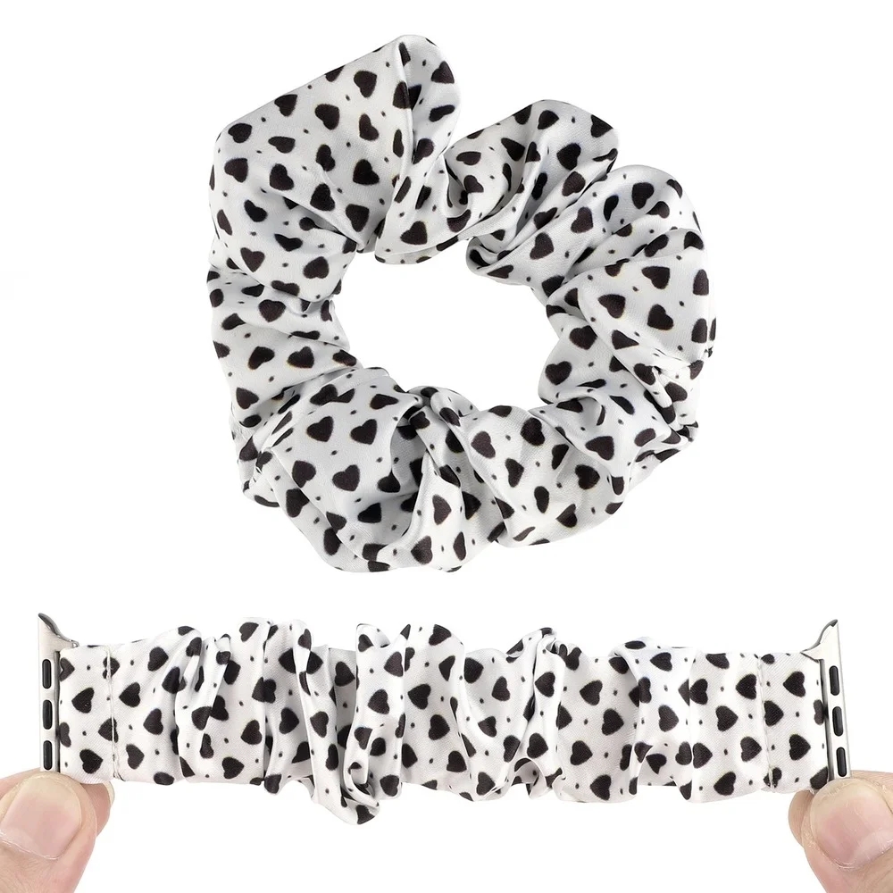 Suitable for Apple Watch Series 6 SE 5 4 3 Band 38mm 40mm 42mm 44mm Iwatch Scrunchie Strap Elastic Wristband Apple Watch Band