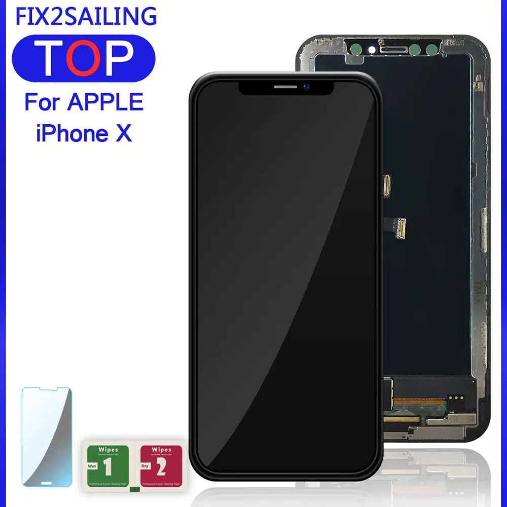 ЖК дисплей 5 8 дюйма для iPhone X Новый 1:1 Super 100% с сенсорным экраном и дигитайзером в