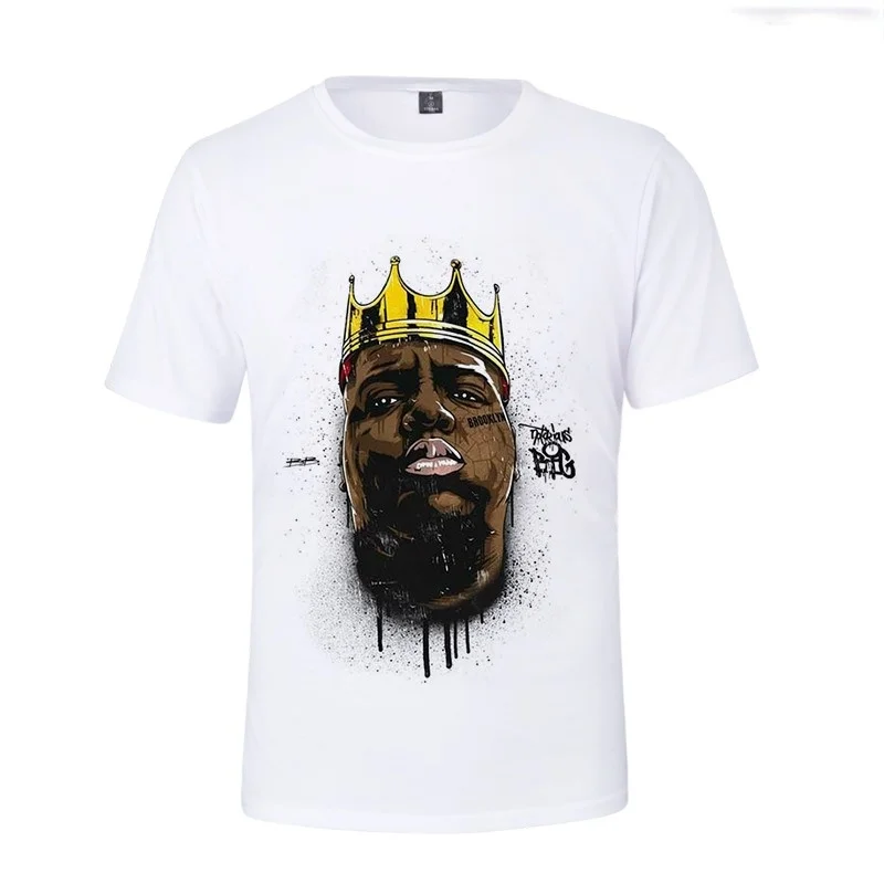 

Rapper Biggie Smalls 3D T Shirt Men Harajuku Tshirts Summer New Plus Size T-shirt Cool Streetwear Biggie Smalls Women Oversized