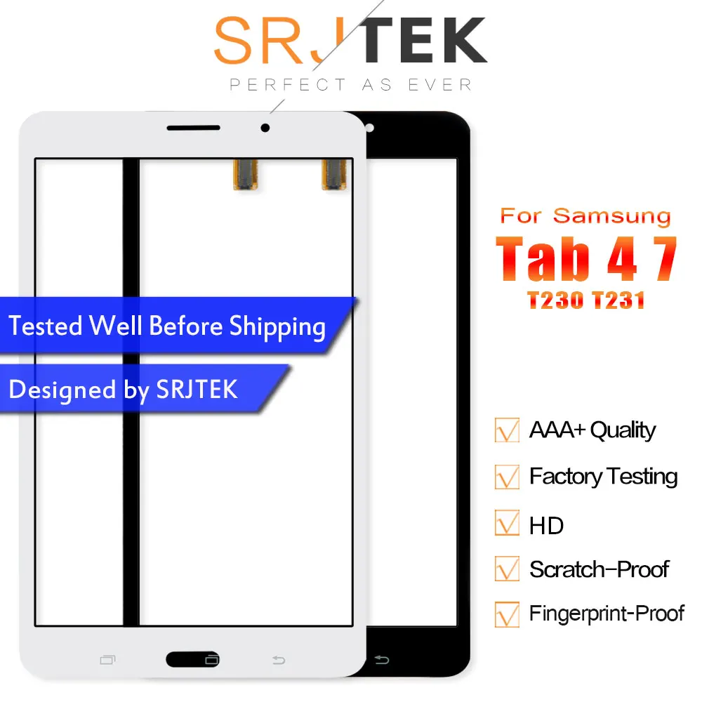 Srjtek 7 ''для samsung Galaxy Tab 4 7,0 T231 SM-T231 T230 SM-T230 сенсорный экран дигитайзер Сенсорная панель планшет запасные части