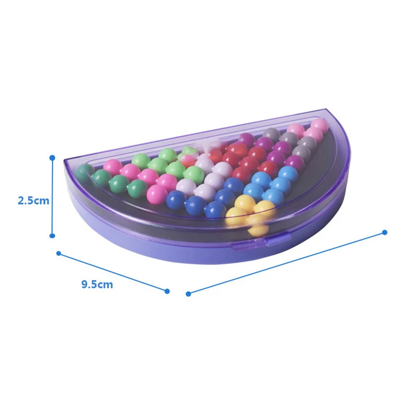 

3D Puzzle Wisdoms Beads Logic Mind Game 178 Challenges Pyramid Plate Toy Beads Educational Game Kids Toys