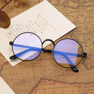 2020 круглые очки, новый тип женских очков для компьютера, оптические металлические круглые очки для мужчин, прозрачные линзы, игровые очки