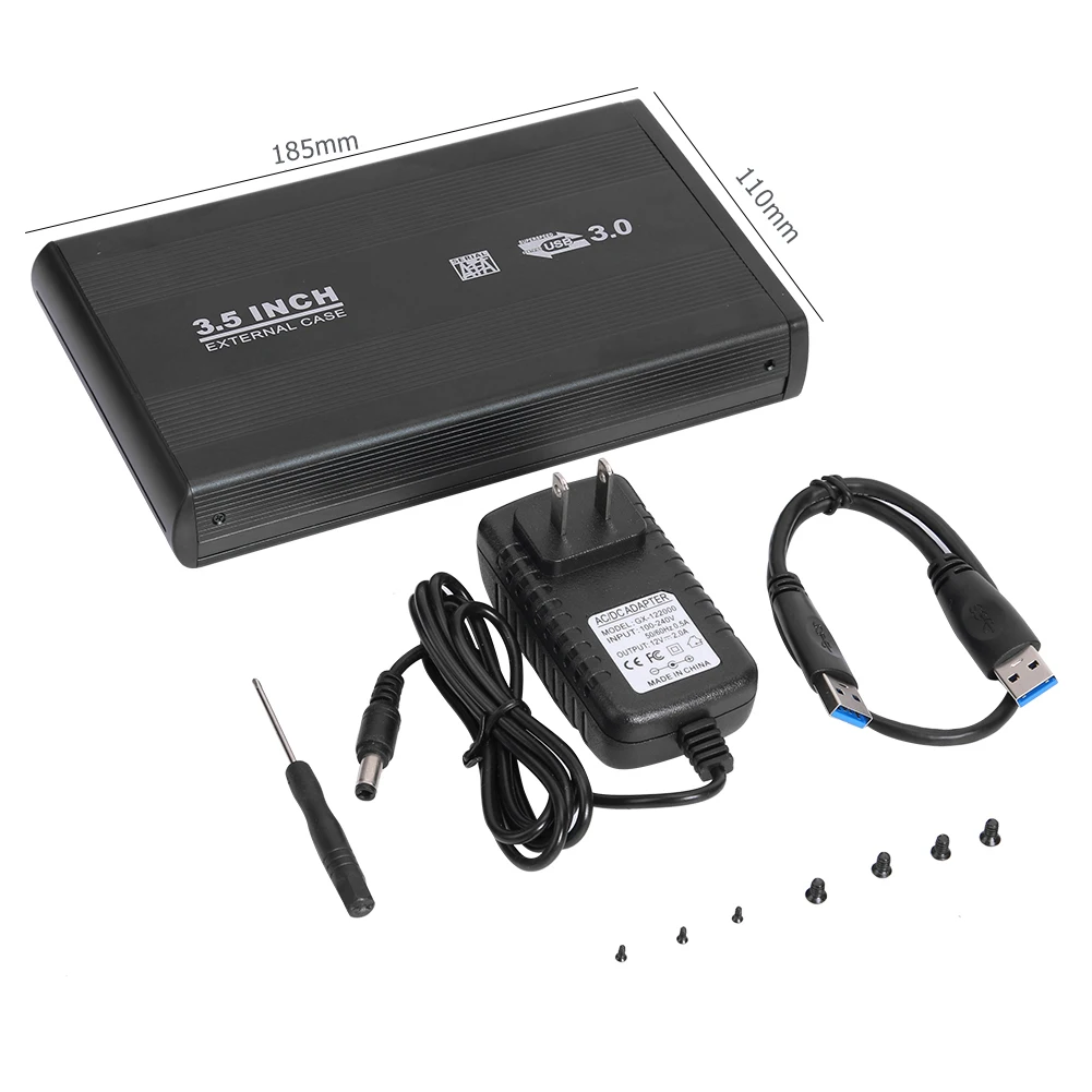 Корпус для внешнего жесткого диска 3 5 дюйма SATA в USB3.0 Гбит/с | Компьютеры и офис