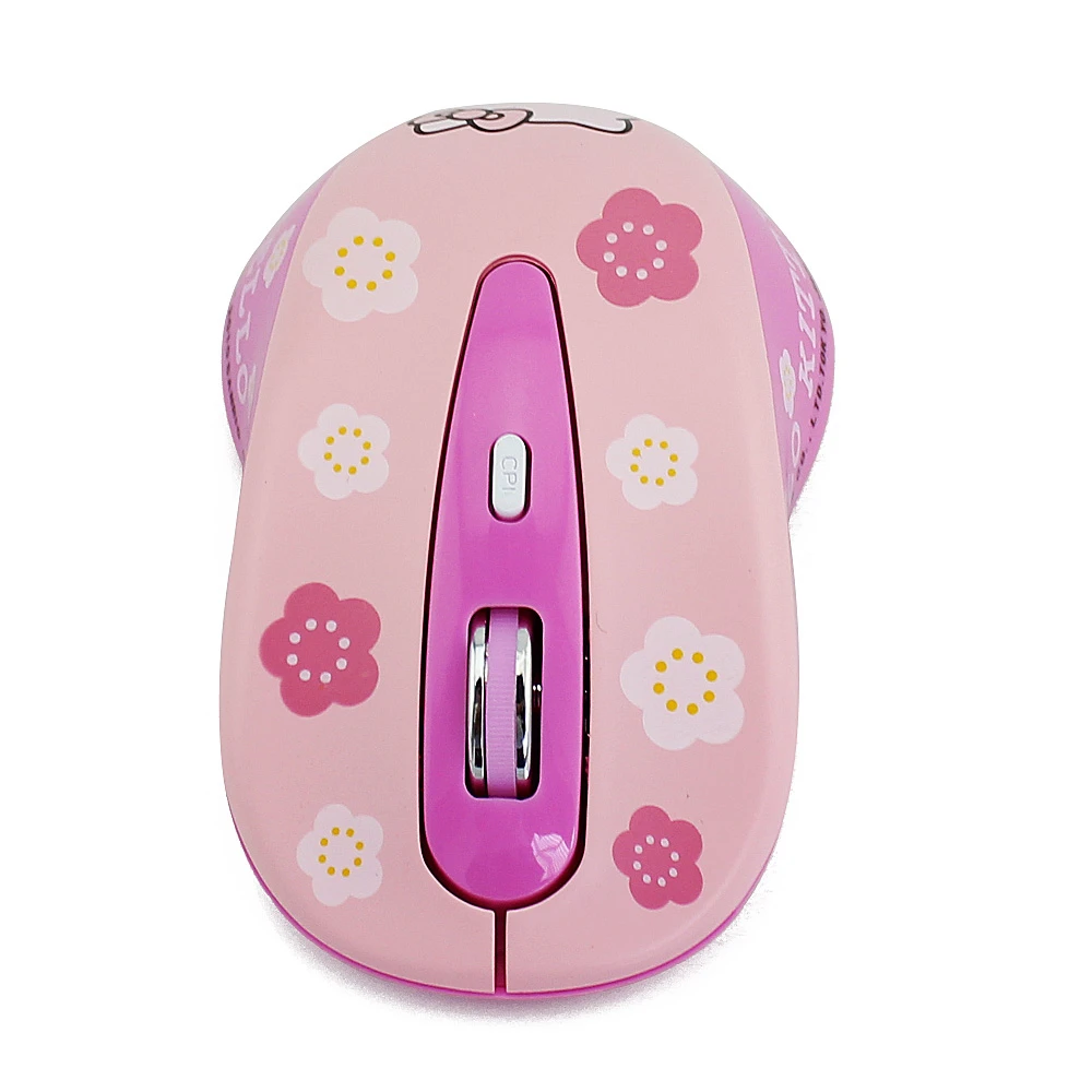 

2.4G Wireless Computer Mouse Ergonomic Silent Creative Mause Hallo Kitty Cute Mice Girl Pink Gift For Laptop PC MAC Computer