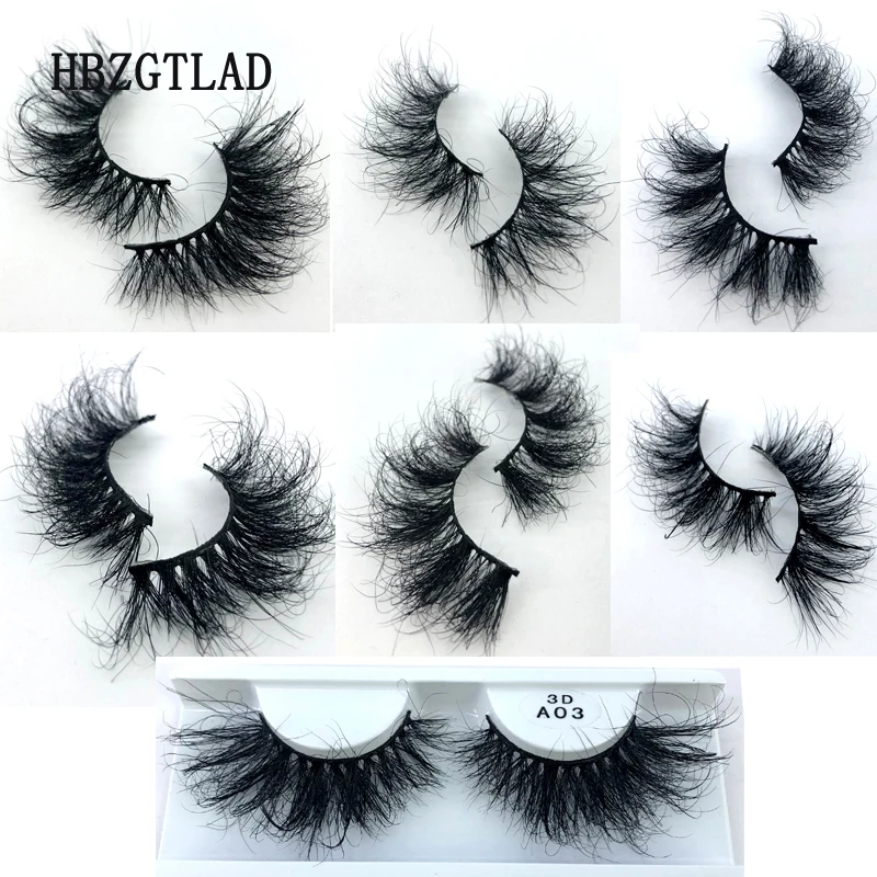 

Fluffy Mink Lashes 25mm Lashes Dramatic Thick Volume Natural Eyelashes Make Up Eye Lashes 100% Cruelty Free Mink Eyelashes