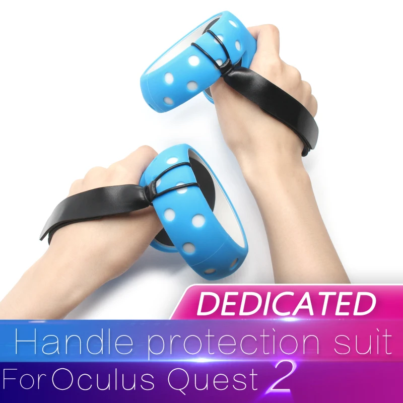 

Для Oculus Quest 2 Силиконовый ремешок для ручки для контроллера Oculus защитный чехол и противоударный ремешок для захвата аксессуары VR