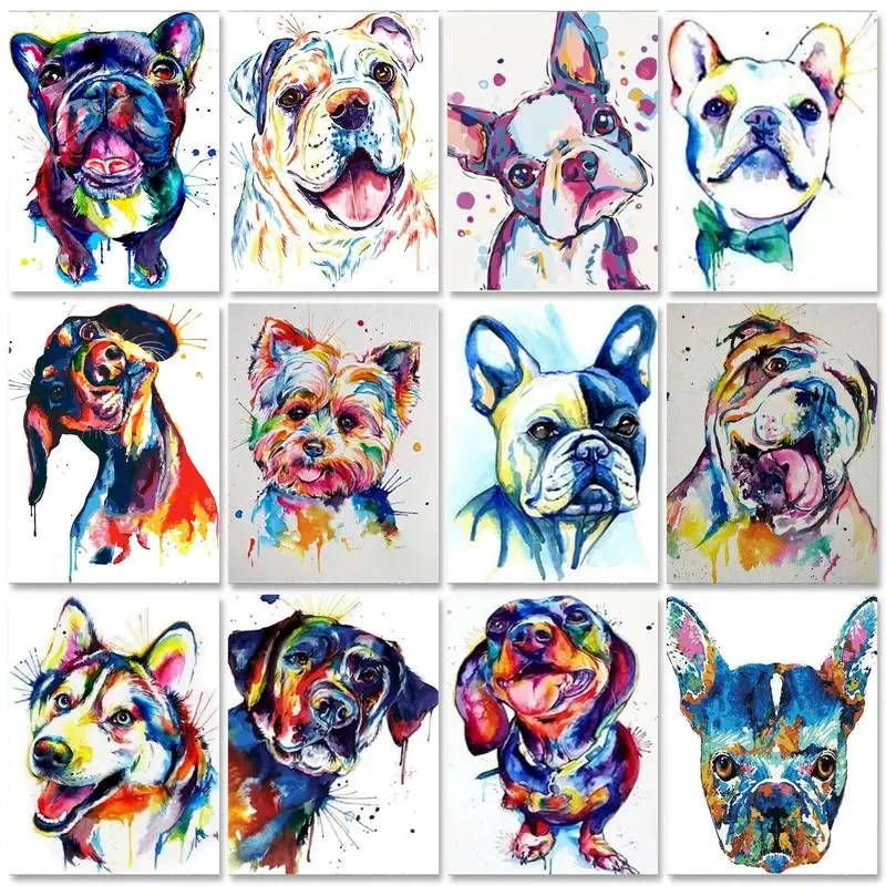 

SDOYUNO Painting By Numbers Animals Drawing On Canvas Lion Tiger Oil Painting DIY Kits Home Decor DIY Frames