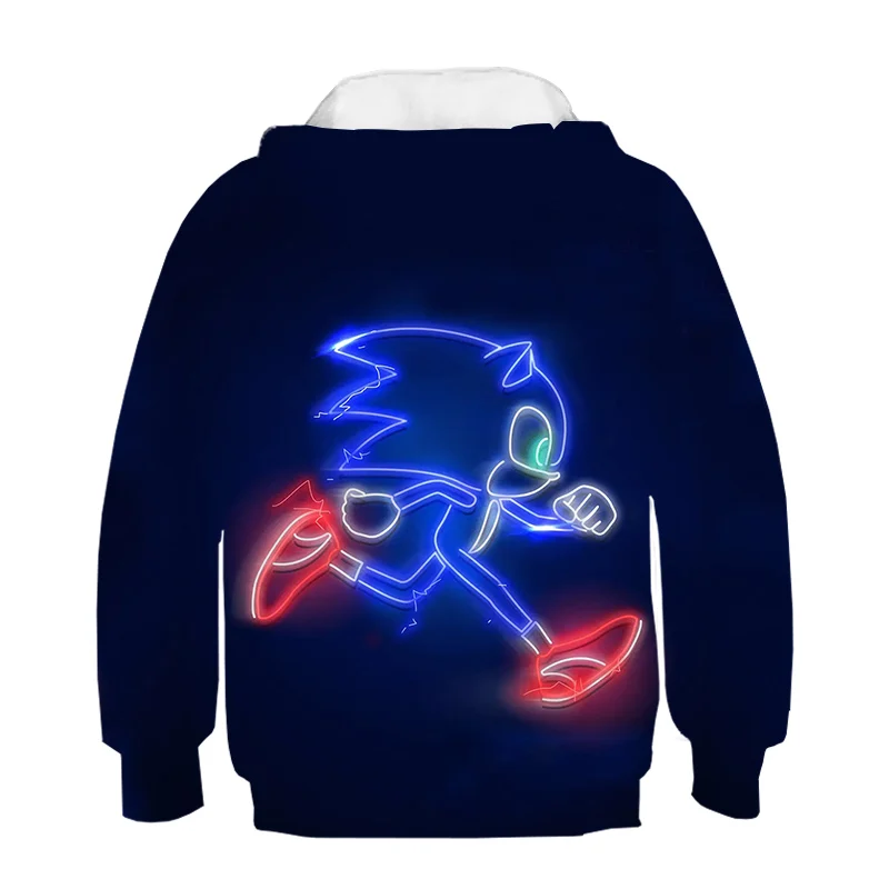 

2020 New Autumn 3D Super Sonic Baby Hoodies Sweatshirt Kids Cartoon Children Boys Sport Clothes Sweatshirt Casual Streetwear Top
