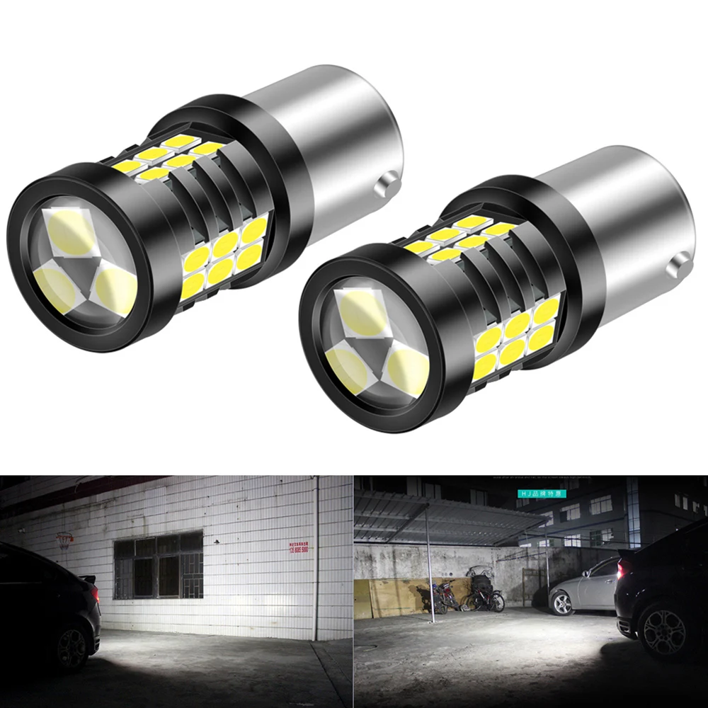 

2 шт. Canbus P21W Светодиодный дневной светильник LED DRL лампы 1200LM 1156 BA15S Светодиодный лампа для Skoda Superb Octavia 2 FL 2010 2011 2012 2013