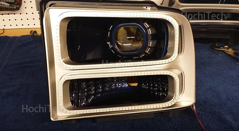 Для Ford F-250 F250 2005 2006 2007 RGB светодиодный ангельские глазки многоцветный с Halo кольцом дистанционное управление фар