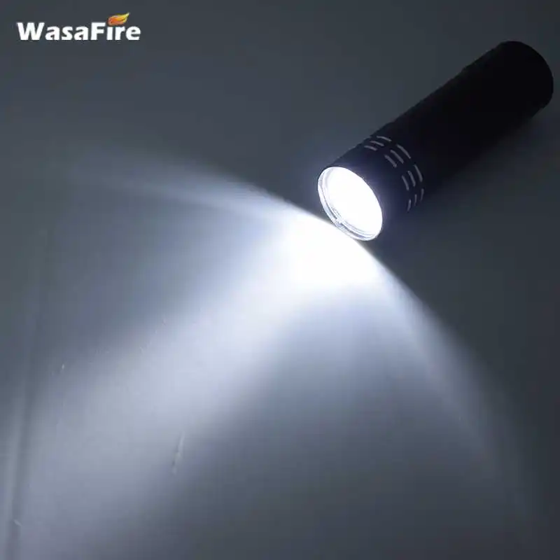 Мини светильник вспышка WasaFire Карманный 9x светодиодный портативный фонарь