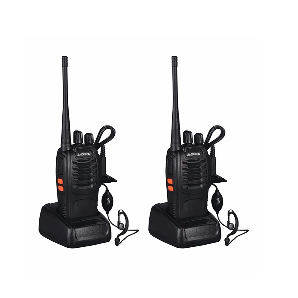 with earphone 2 шт./партия BF-888S портативная рация приемопередатчик UHF Интерком двухстороннее радио портативное cb радио BF Baofeng 888s радио с наушником - Цвет: with earphone