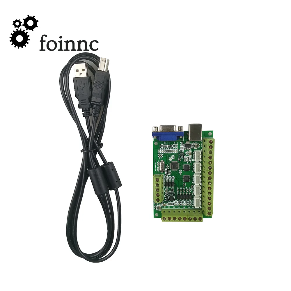 Набор (MACH3 Green 5 axie USB интерфейсная плата CNC карта управления движением + Аварийная