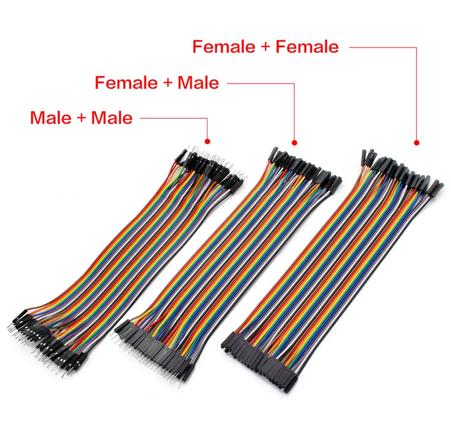 

DIY Electronics Wire Dupont Cable For Arduino For breadboard ,10CM Male to Male + Male to Female and Female to Female 20-120pcs