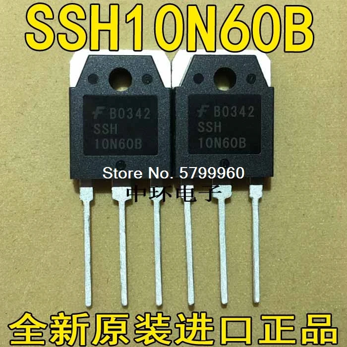 10 шт./лот SSH10N60B 10N60 SSH10N60A 10A600V транзистор | Электронные компоненты и принадлежности