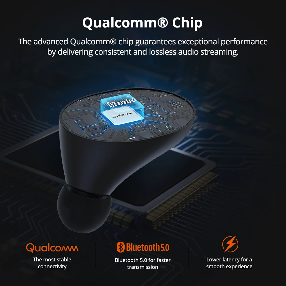 Оригинальные беспроводные наушники Tronsmart Spunky Beat TWS Bluetooth 5 0 с QualcommChip