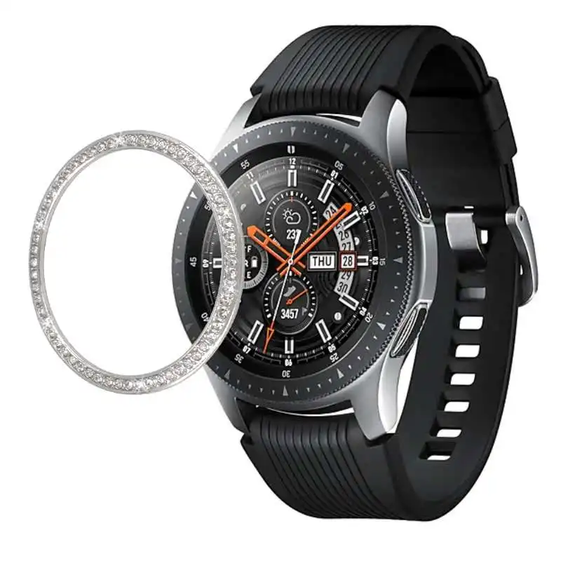 Блестящий ободок для Samsung Galaxy Watch 46 мм 42 Шестерня s3 крышка алмазное металлическое