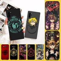 huagetop anime seven deadly sins bling cute phone case for samsung note 7 8 9 10 lite plus galaxy j7 j8 j6 plus 2018 prime