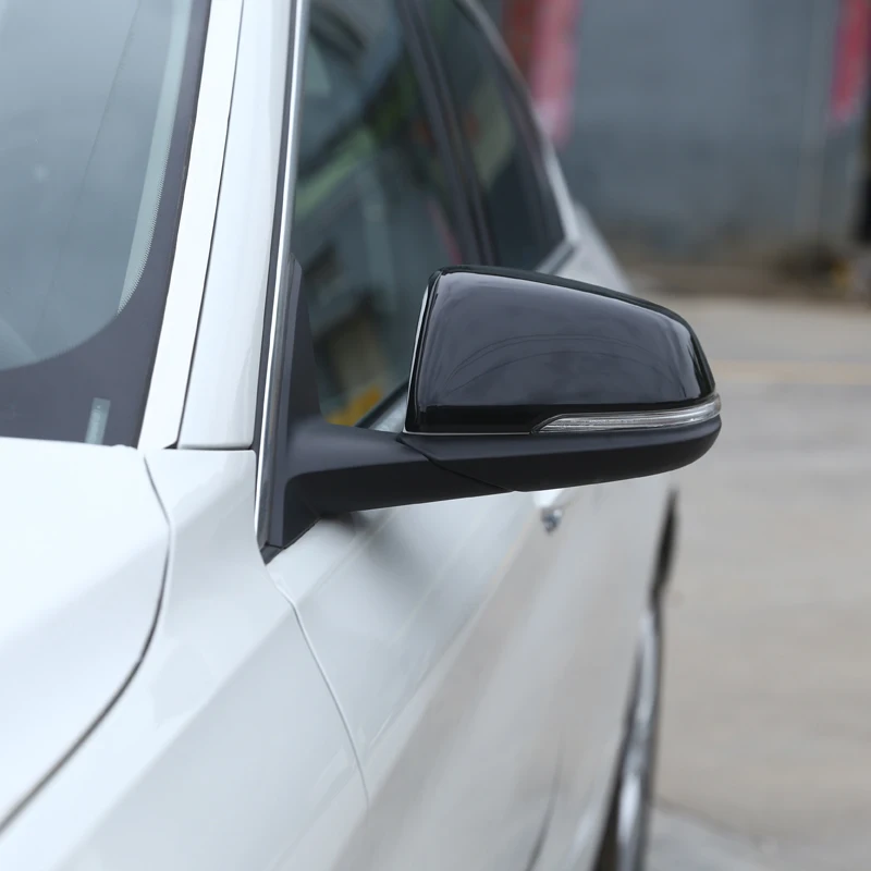 Для BMW 2 серии F45 F46 Gran Active Tourer 2015 2019 ABS Глянцевая черная крышка зеркала заднего вида