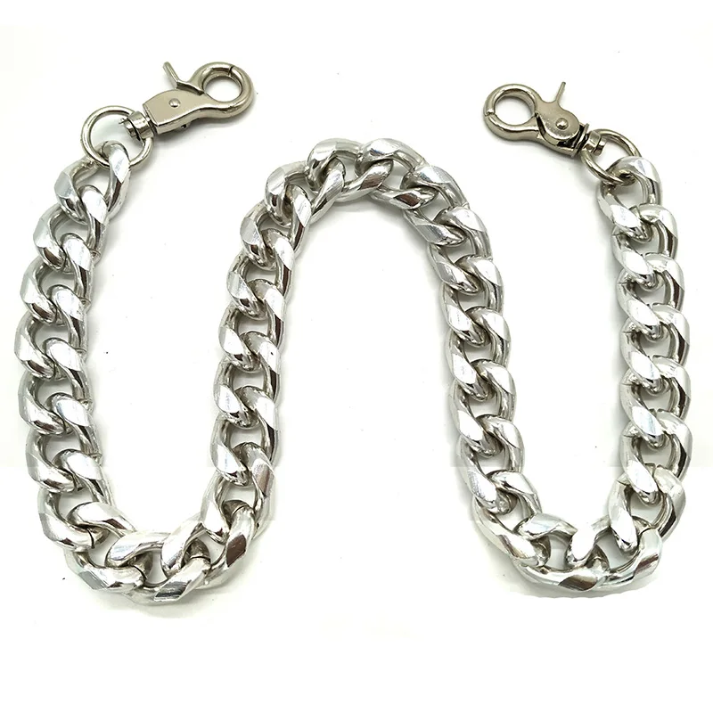 Серебристый Брелок для ключей в стиле хип-хоп мужчин и женщин джинсы хипстера |