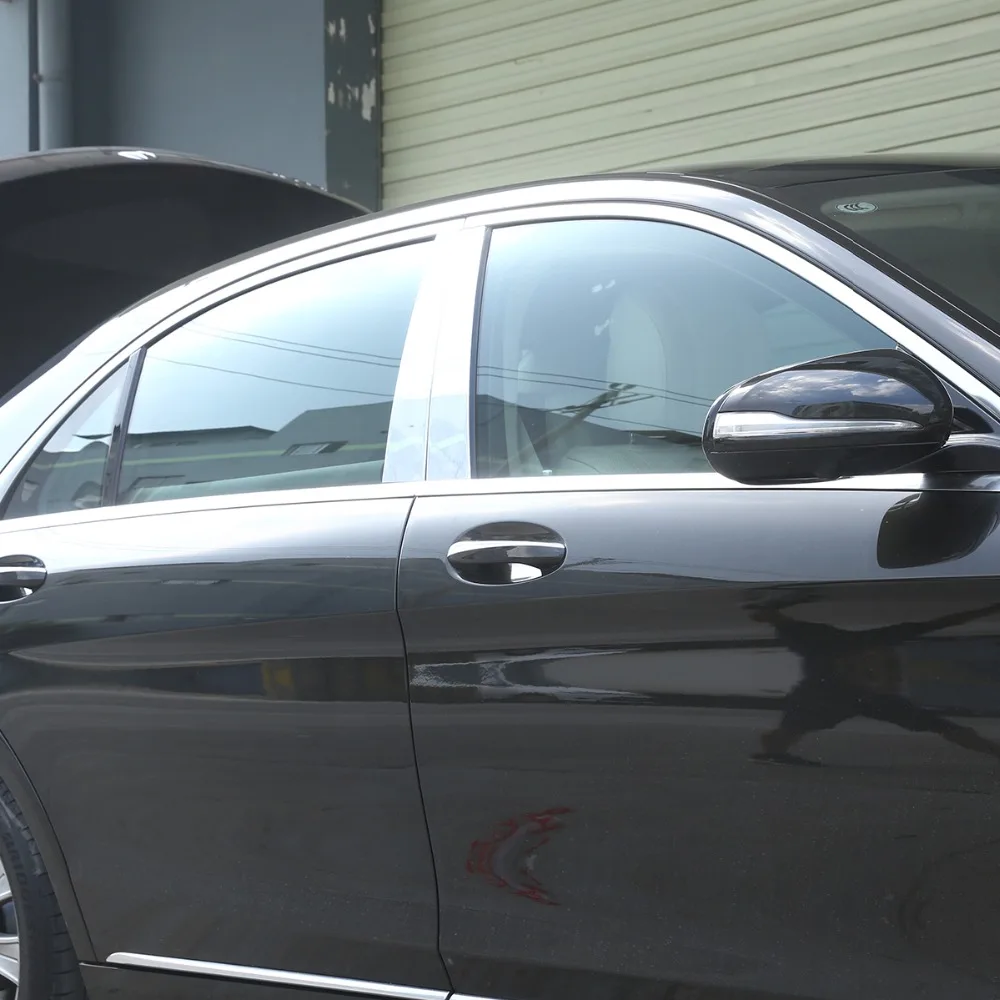 6 шт. для Mercedes Benz W221 S класс S300L S350L S400L S320L S500 S600L 2006-2013 Аксессуары Для Оконной отделки алюминиевый сплав