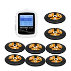 Беспроводная пейджинговая система, 1 большой экран, приемник часов + 8 четырех клавиши кнопки передатчик для вызова официанта из ресторана быстрого питания