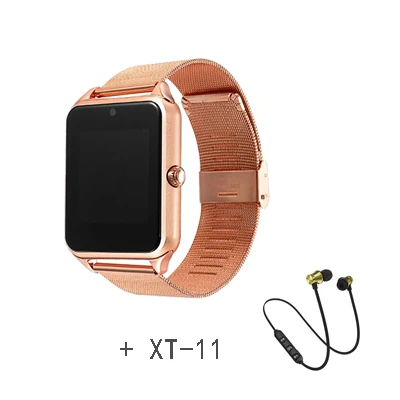 Gold and XT-11 G Умные часы Z60, Bluetooth, умные часы Z60, умные часы с sim-картой, TF камерой, умные часы, Android, умные наручные часы для мобильного телефона - Цвет: Gold and XT-11 G