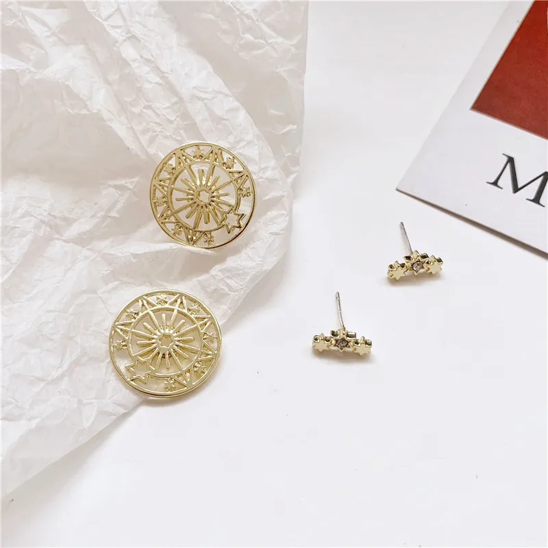 Серьги-гвоздики с серебряной иглой S925 модные очаровательные ювелирные изделия