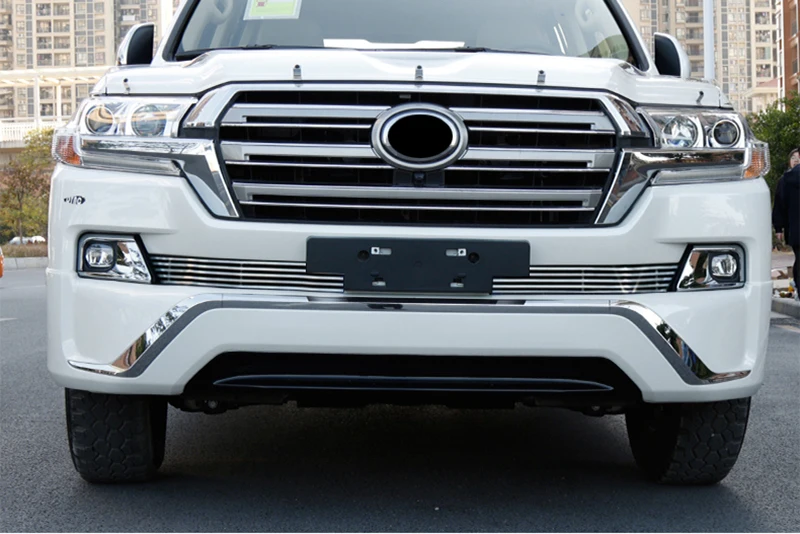 Дизайн светодиодный Передняя противотуманная фара решетка насекомых для Toyota Land Cruiser 200 FJ200 LC200 аксессуары