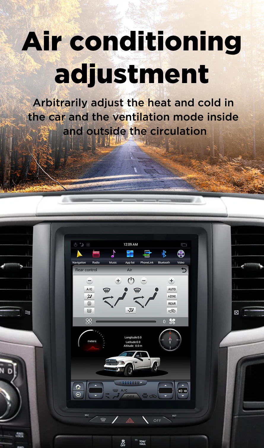 Asvegen 10," вертикальный экран Android 7,1 Автомагнитола для Dodge Ram gps авто стерео Мультимедиа Плеер головное устройство