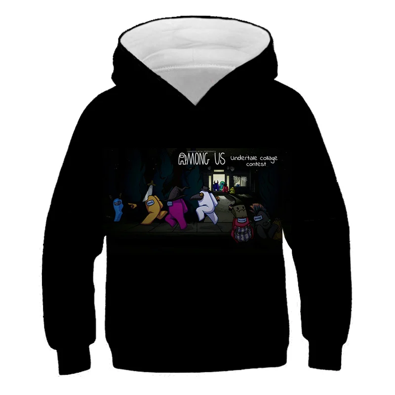 

Game Among Us Impostor Printed Cotton 3D Hoodies Children Crewneck Loose Tops Fashion Pullover Sweatshirt Autumn Casual Clothing