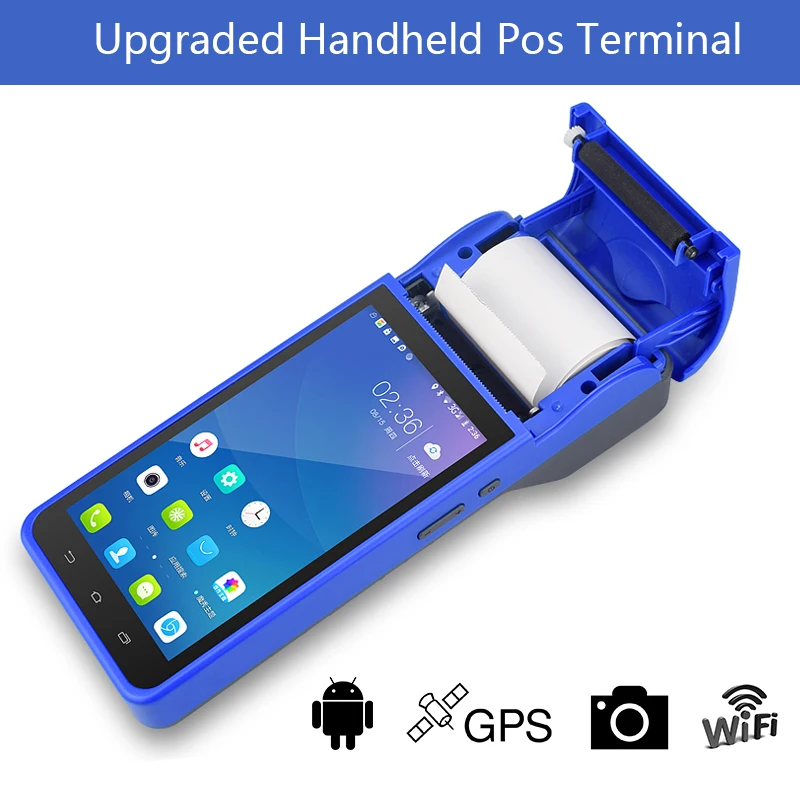 Ручной умный PDA Android 8 1 pos терминал 1D 2D сканер штрих кода WiFi 5G интернет Bluetooth GPS