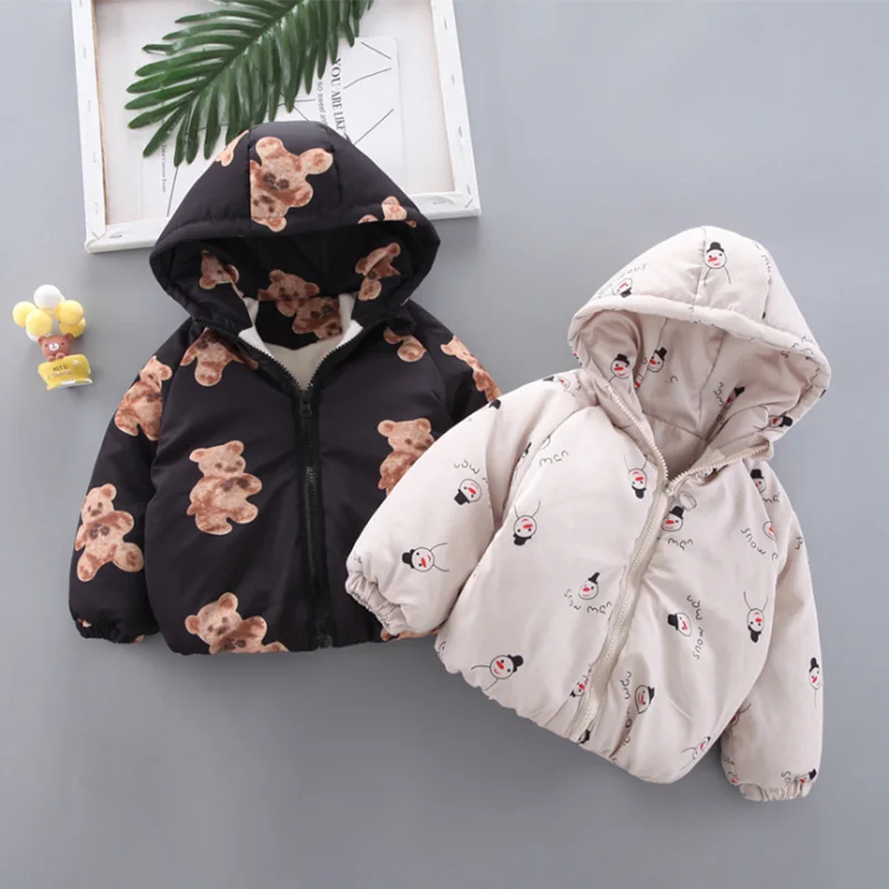 2021 Baby Boy Jacket Children Winter Autumn For Girl Coat Kids Outerwear Warm And Thick Clothes Infant Outing Play Overcoat | Детская