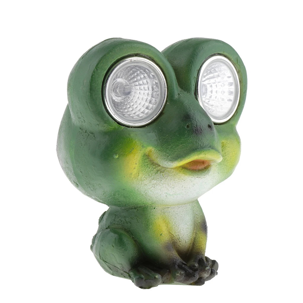 

Green Frog Solar Outdoor LED Light Animal Statue for Garden, Patio, Lawn, and Yard Décor