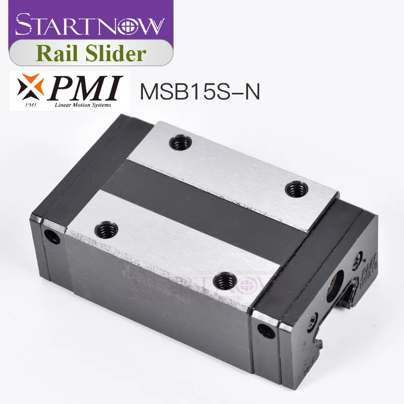 Тайваньский PMI MSB15S-N ползунок блок линейной направляющей каретки для ЧПУ маршрутизатор лазерный станок 3d принтер части оборудования