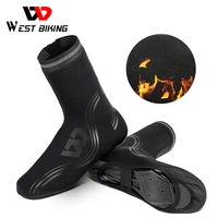 west biking winter warm cycling shoe covers mtb road bike boot covers reflective windproof overshoes toe warmer protector
