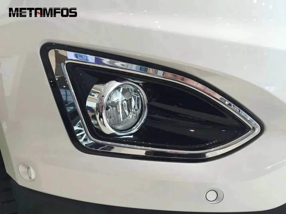 Для Ford Edge 2015 2016 2017 Хромированная передняя противотуманная фара крышка защитная