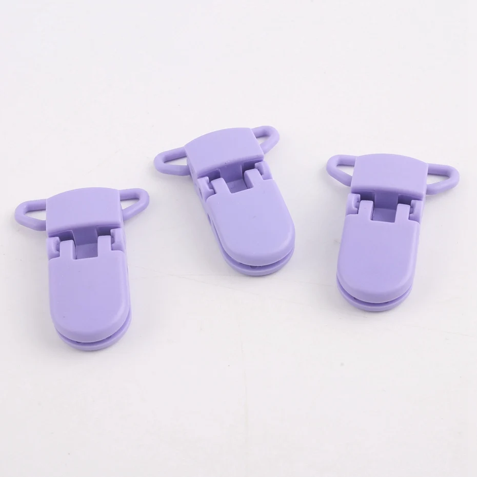 Purple Clip 5pcs Let's Make 20 м 1 шт. атласные шнуры 1 мм DIY нейлоновая струнная веревка комплект и результаты Детские Силиконовые Прорезыватели для зубов ожерелье бусы ребенок Teet - Цвет: Purple Clip 5pcs