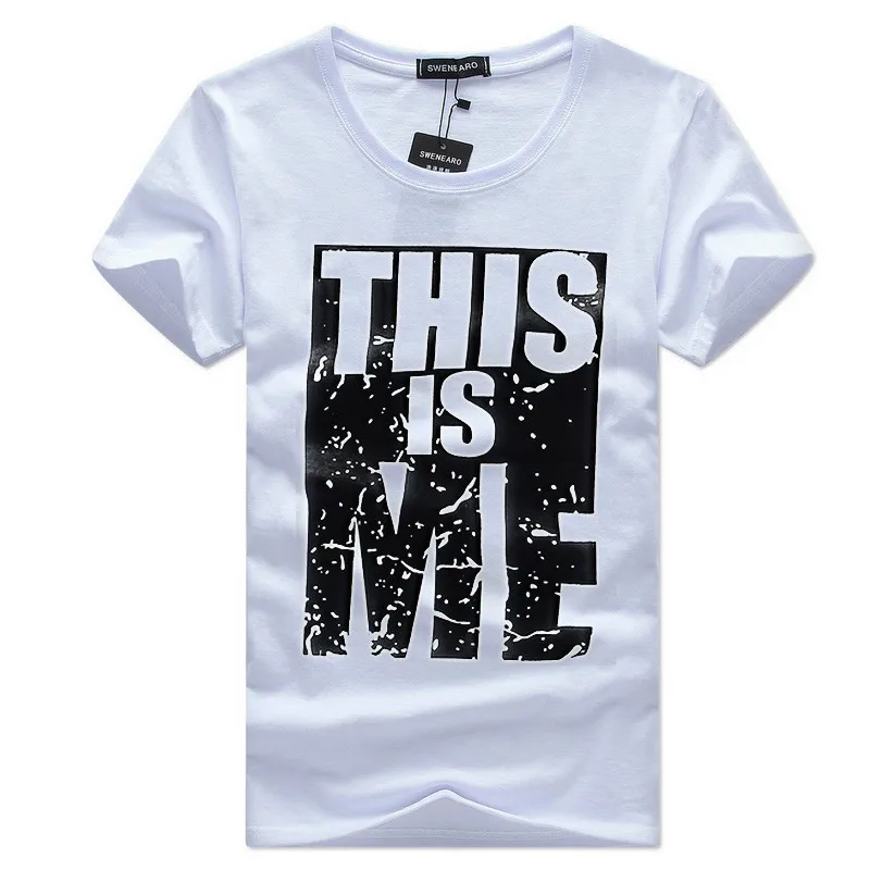 Бесплатная доставка летняя модная брендовая одежда мужские футболки с короткими