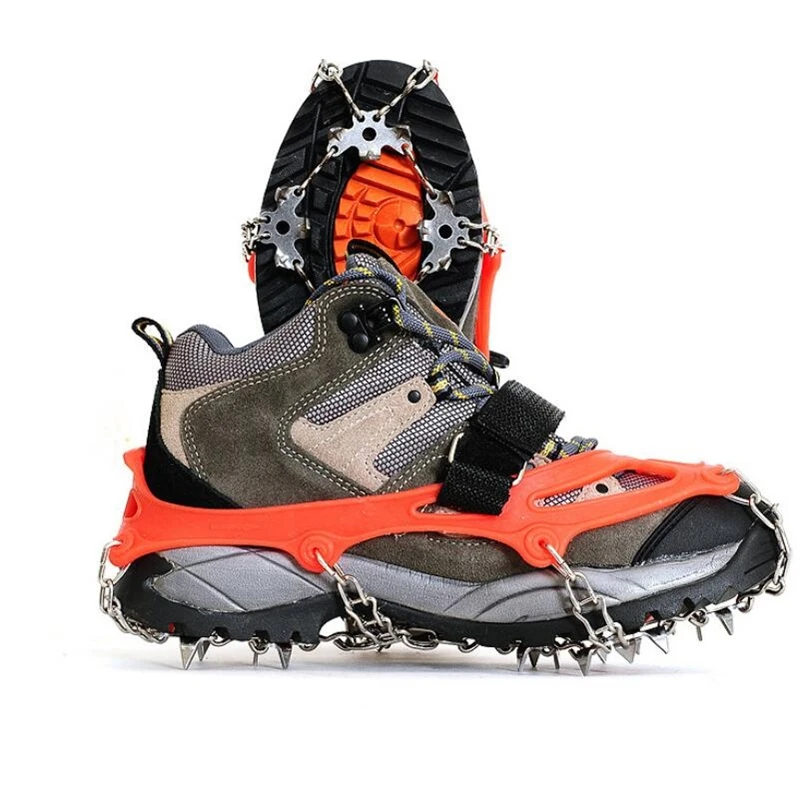 Качественные противоскользящие кроссовки для альпинизма зимняя ходьба 18 зубов