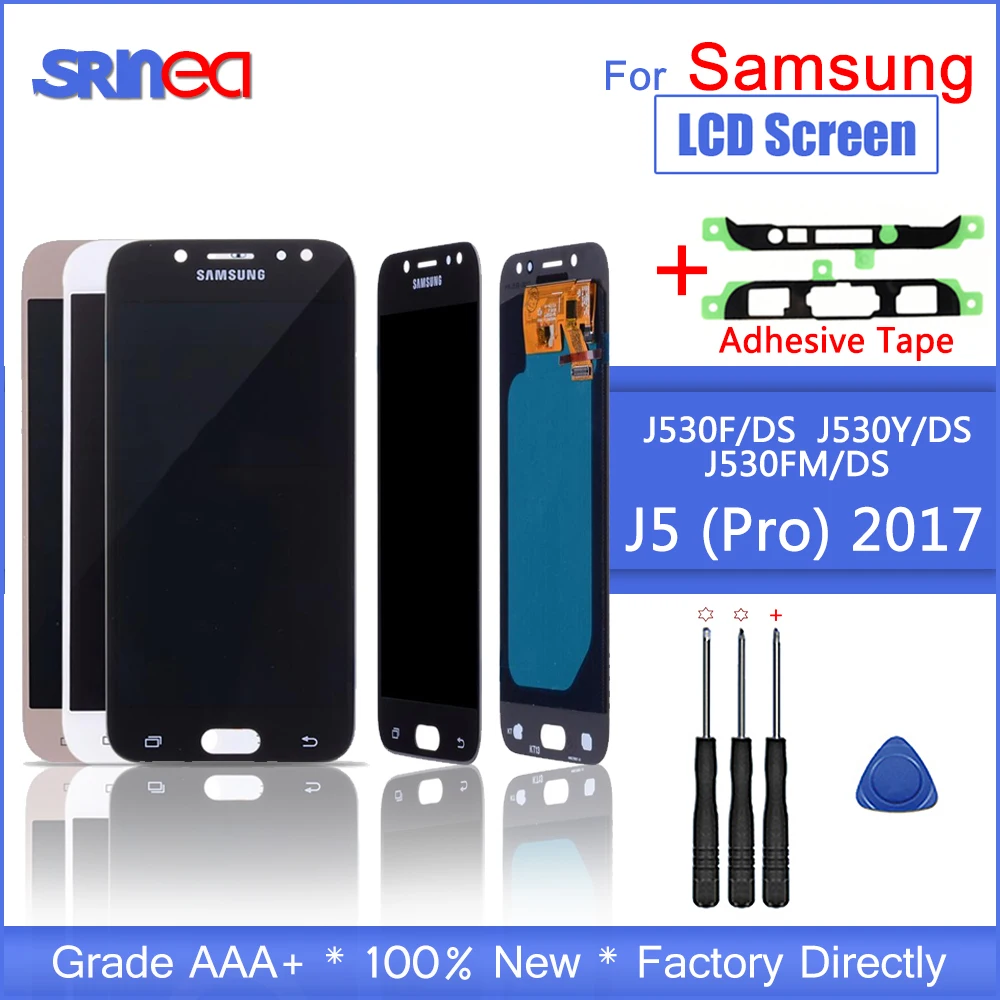 AMOLED ЖК дисплей для Samsung Galaxy J5 Pro 2017 J530 J530F J530FM SM J530G/DS с сенсорным экраном дигитайзер