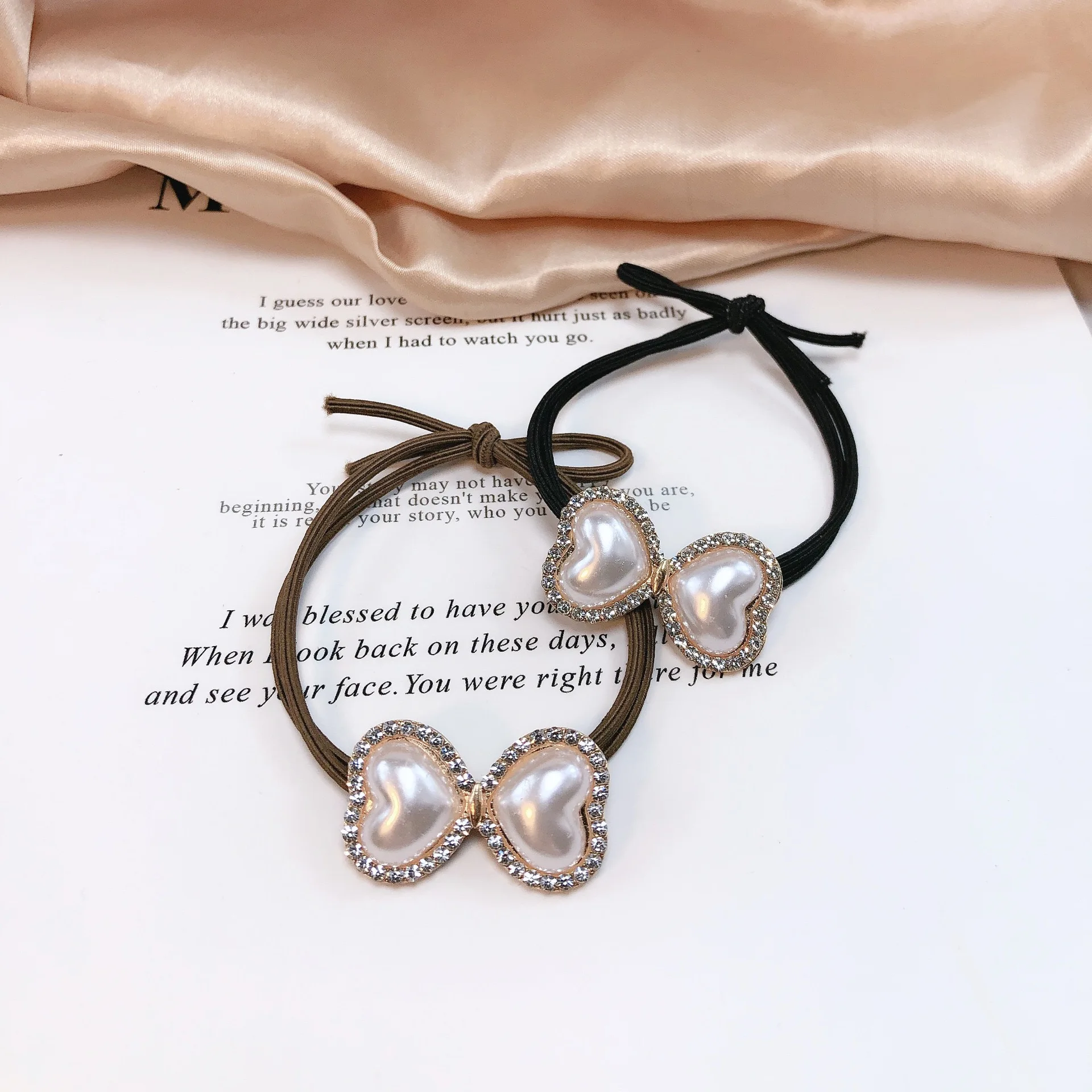 

Hair Rope Elastic Band For Fashion Women Accessories Beautiful Girls Crystal Tie Rubber